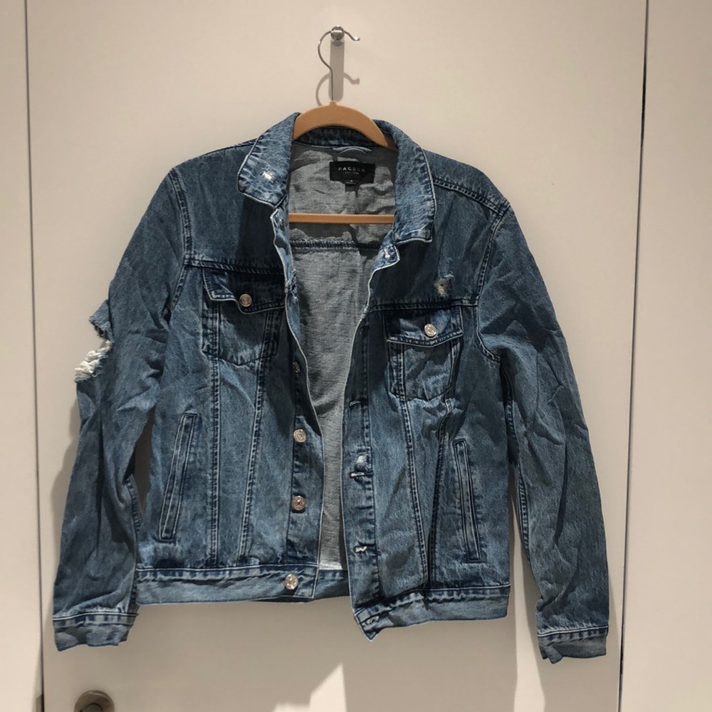 Pacsun Distressed Jean Jacket